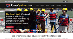 Desktop Screenshot of campshivpuri.com