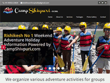 Tablet Screenshot of campshivpuri.com